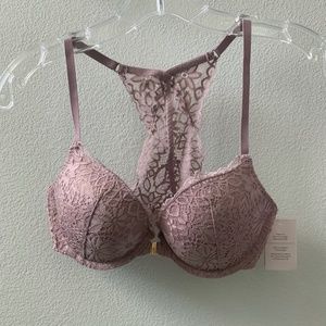 Muave Lace Push-Up Bra